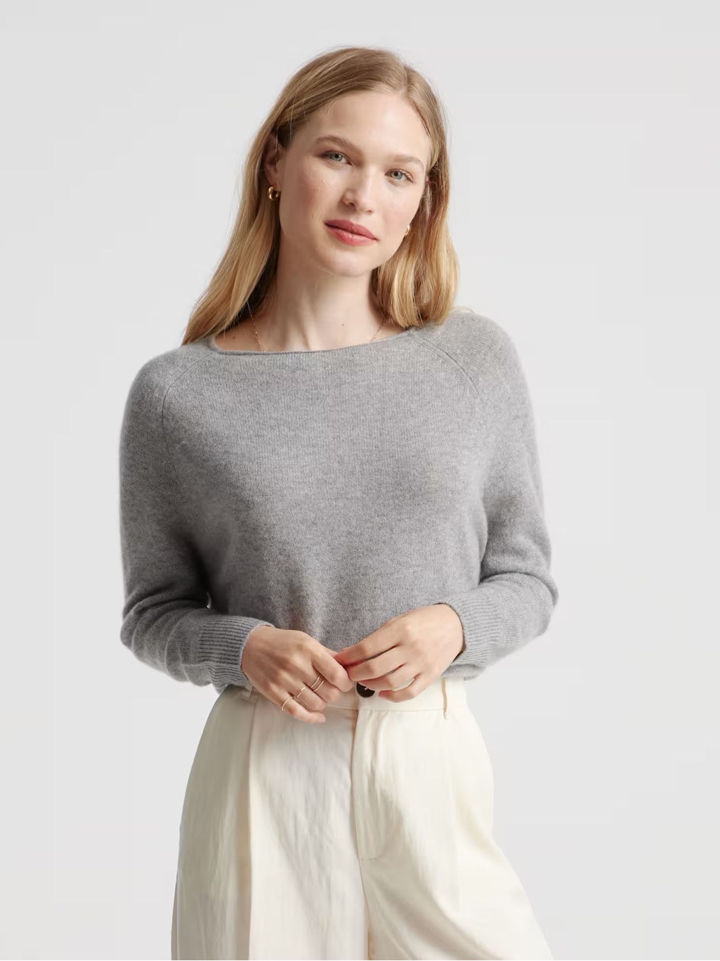 Quince Mongolian Cashmere Boatneck Sweater Dark Grey Xs